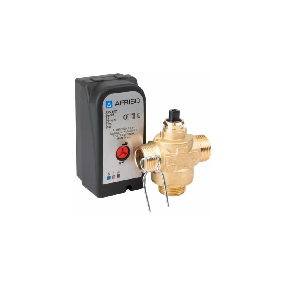 Afriso Dreiwegeventil - DN15 3/4 M, 230 V AC — 2