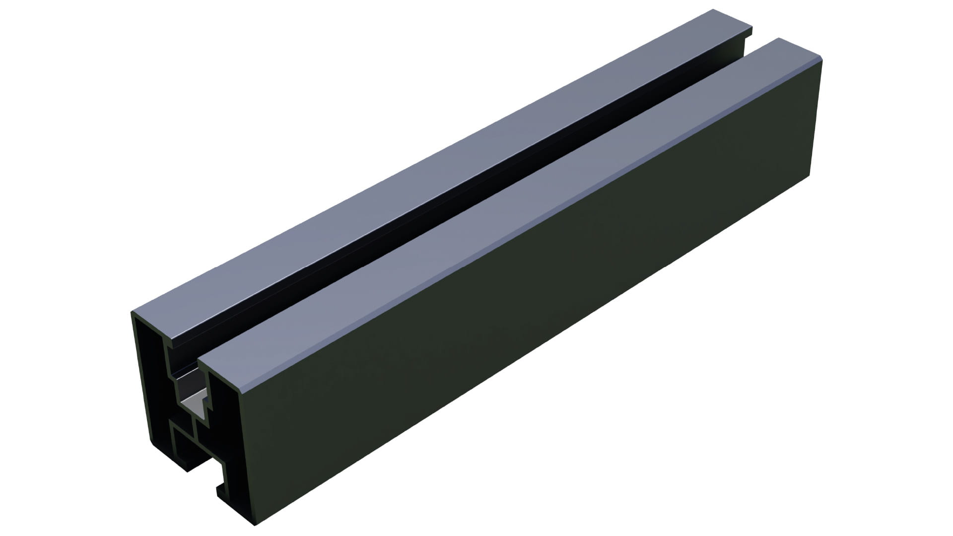 S-2200-CZ - Szyna montażowa ANODA C-35 CZARNA SMA 40x40x1,5 L2200
