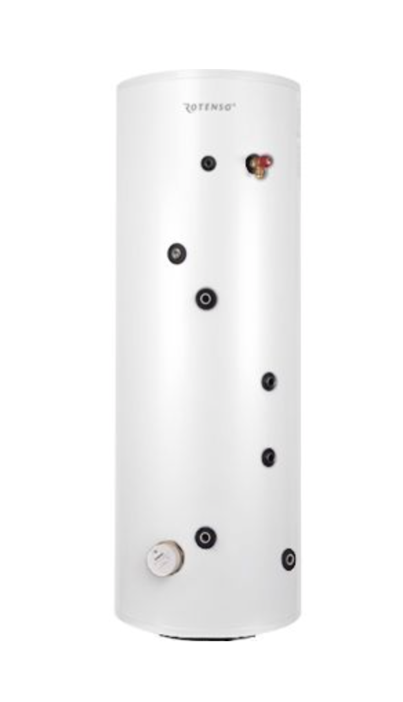 Warmwasserspeicher mit Thermos Twin Inox AQT200+90IX1 R13 Puffer (200-300L)